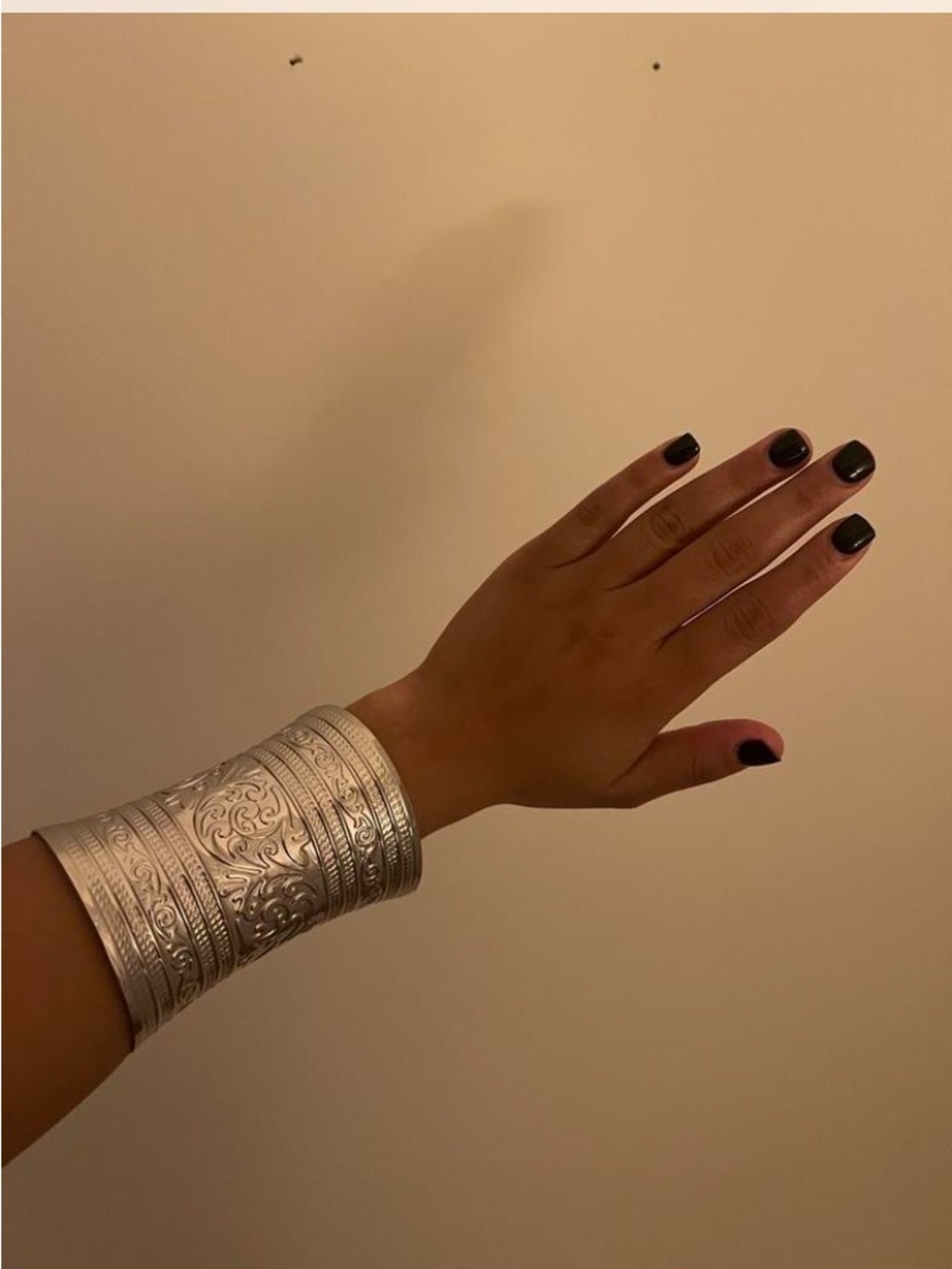 Silver chunky cuff